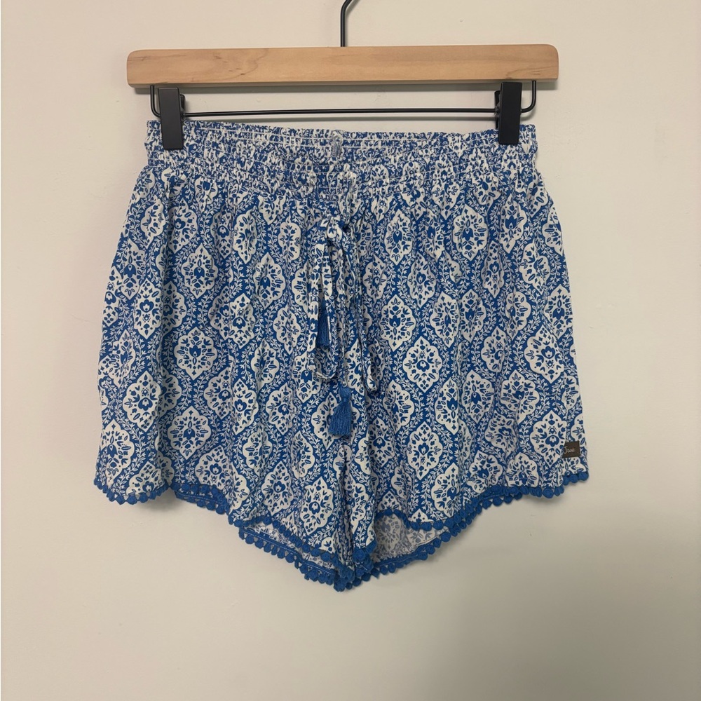 Matilda Jane Blue and White High Waist Shorts